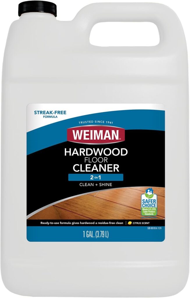 Weiman Hardwood Floor Cleaner – 128 Ounce Refill – Finished Engineered Hardwood Floors